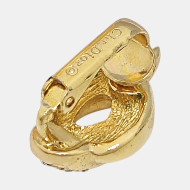 Metal Gold Clip On Earrings