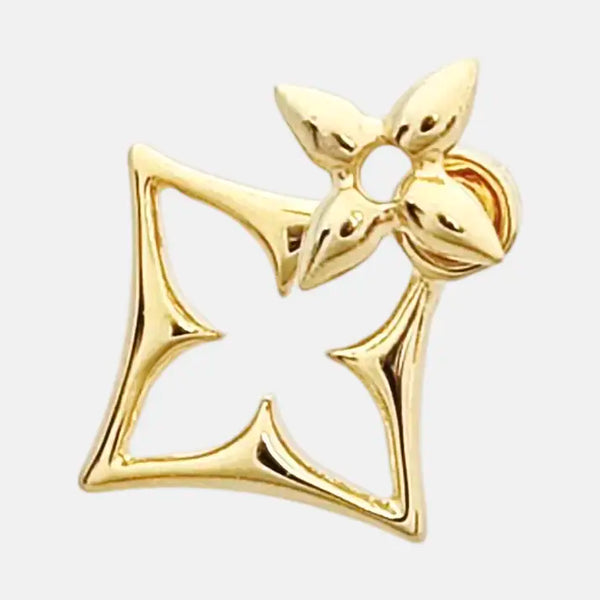 COLOR BLOSSOM Metal Gold Stud Earrings