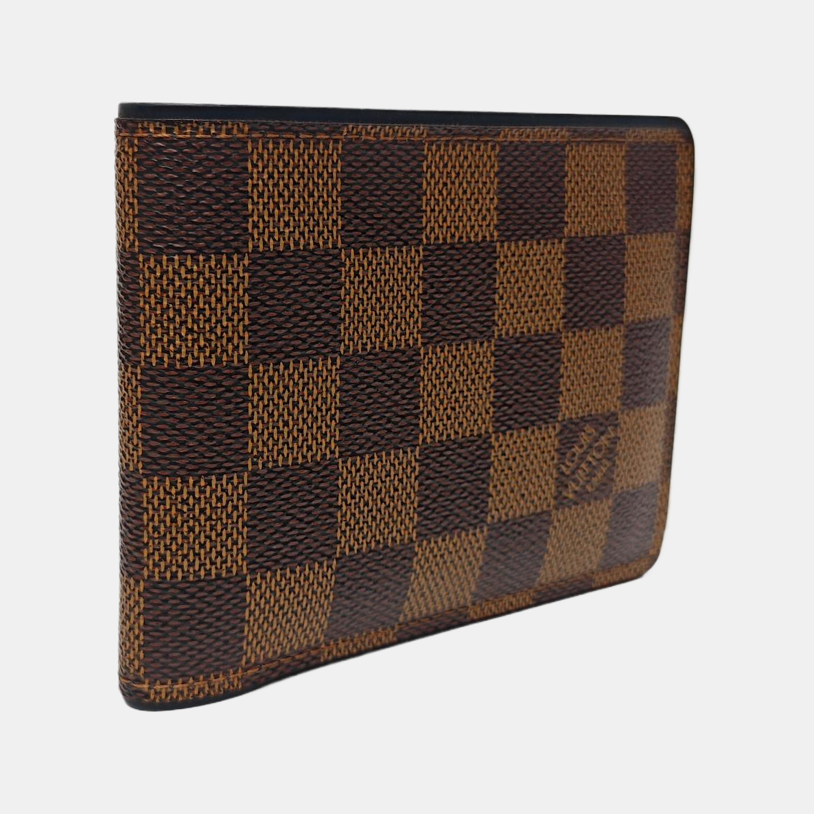 Damier Ebene Coated Canvas Wallet Brown