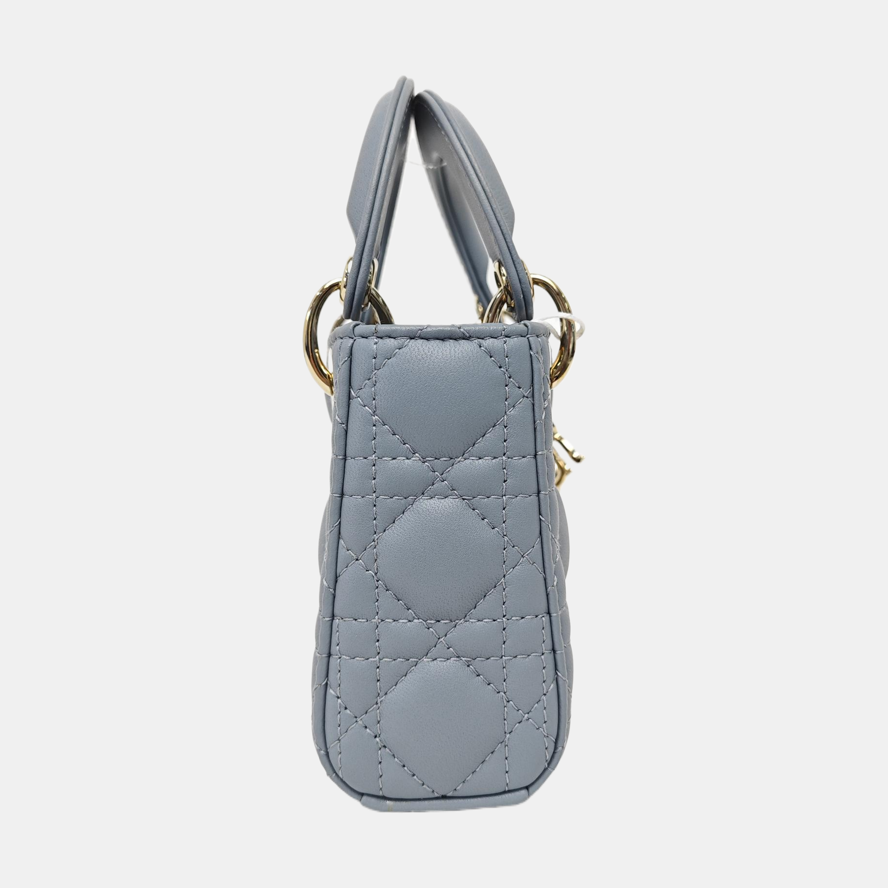 Lady Dior Super Mini Cannage Lambskin Blue