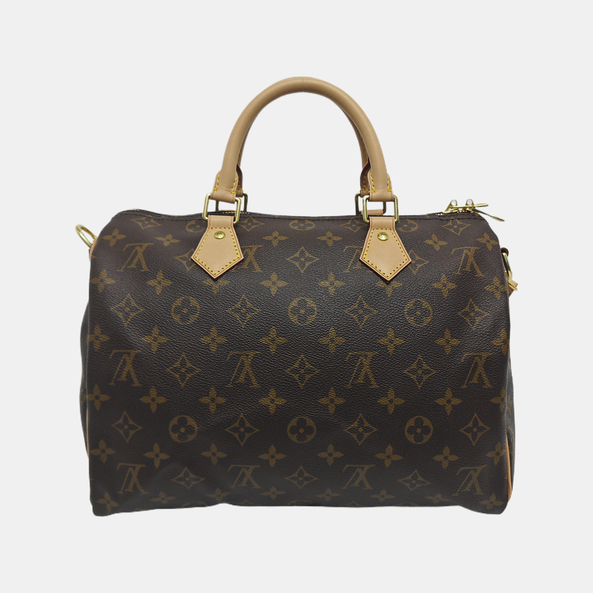 SPEEDY 30 Monogram Coated Canvas Brown