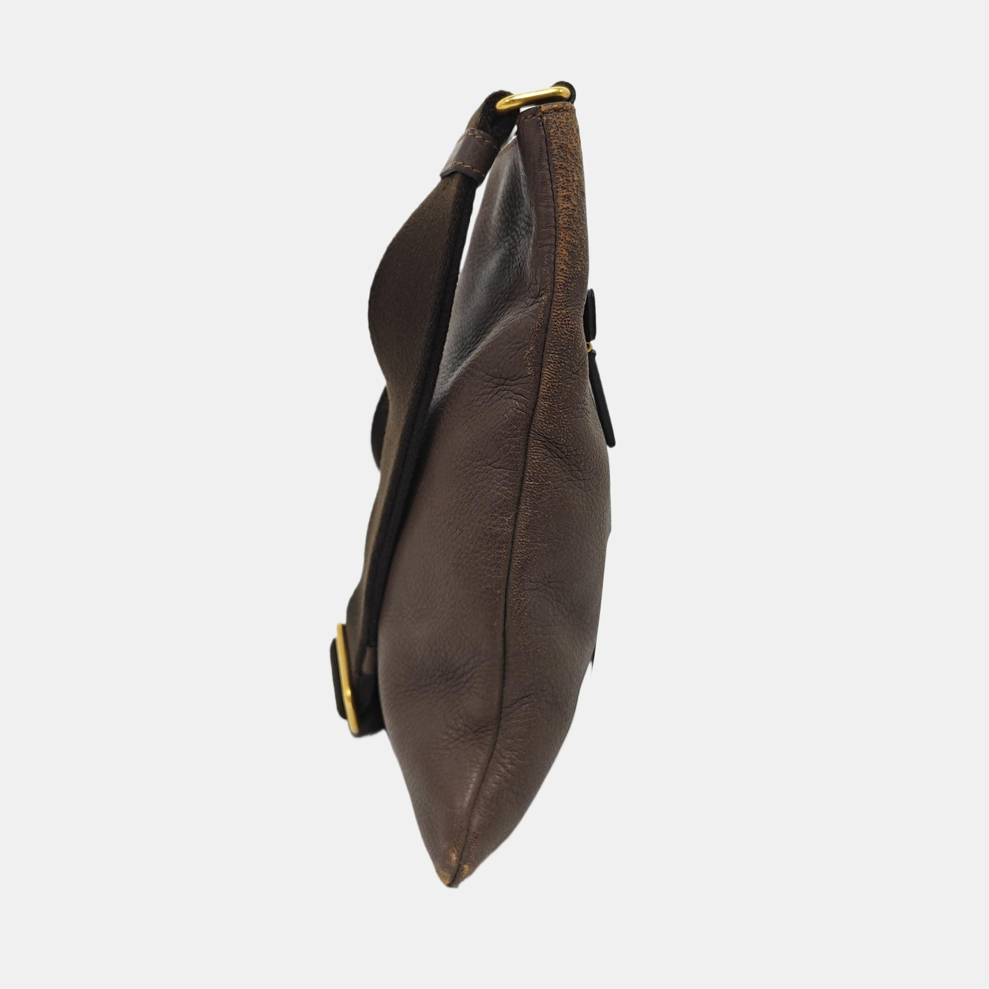 Calfskin Crossbody Bag Brown