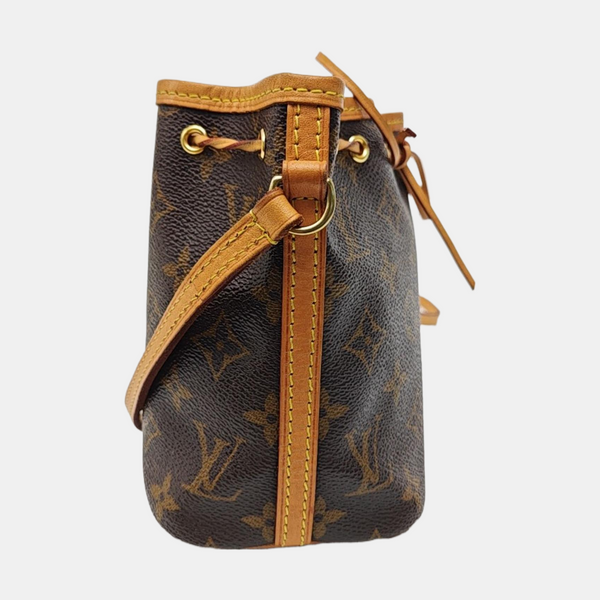 NÉONOÉ Nano Monogram Coated Canvas Brown