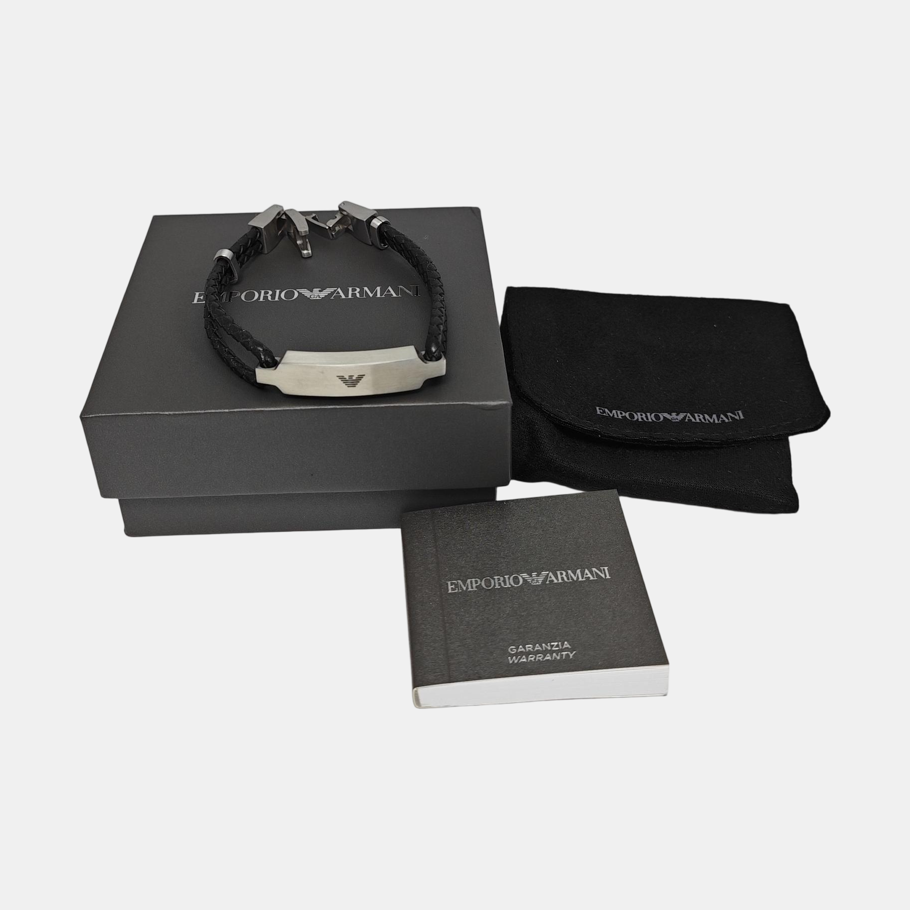 Leather Black Bangle
