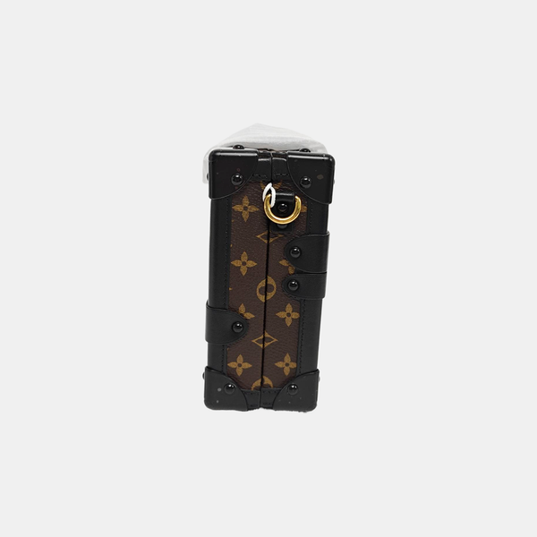 PETITE MALLE Monogram Coated Canvas Brown