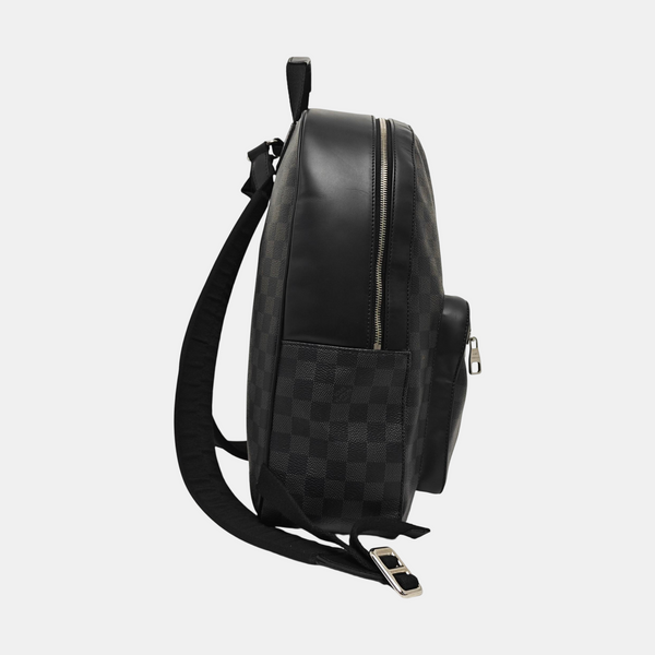 JOSH Damier Graphite Coated Canvas Gray