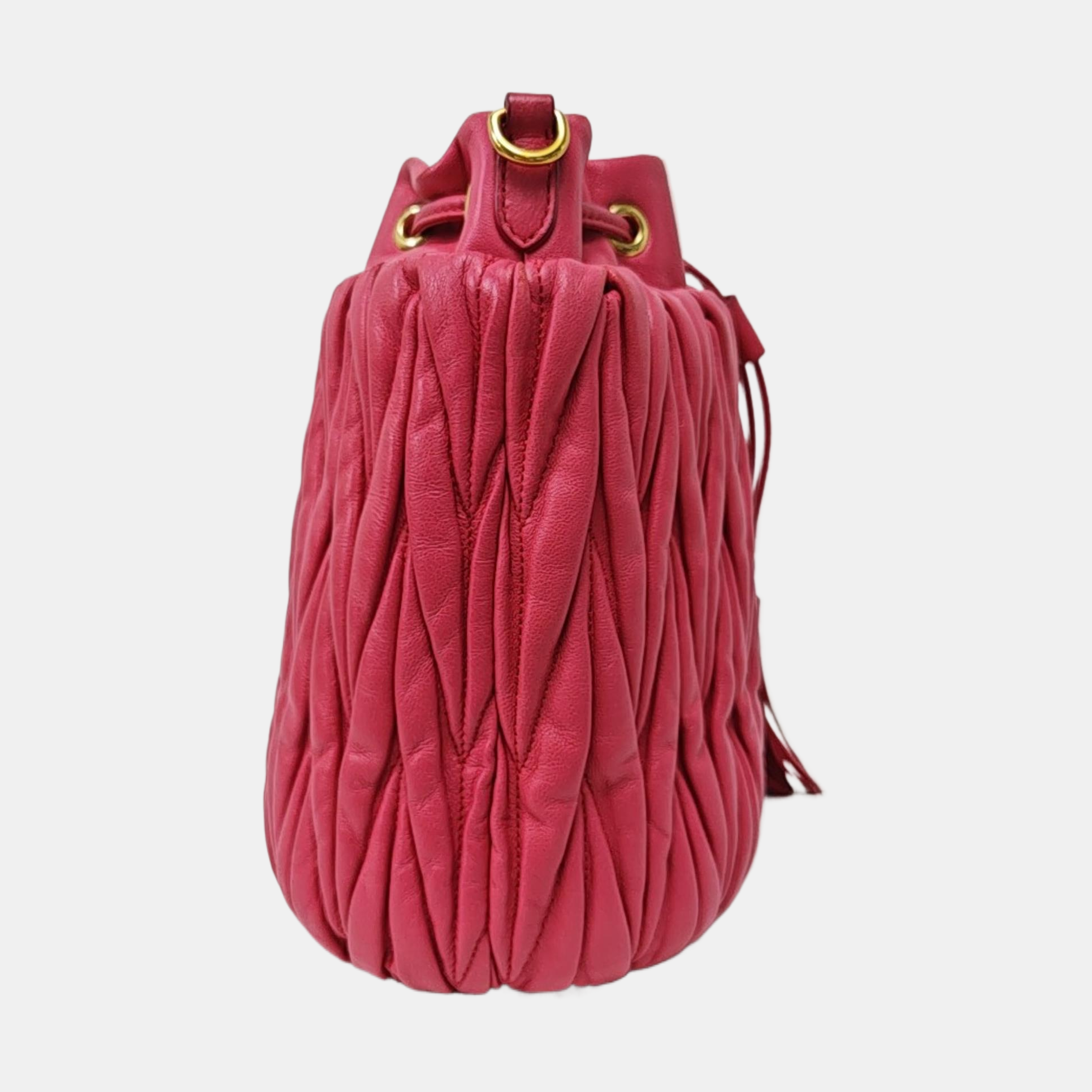 Matelassé Quilted Lambskin Red