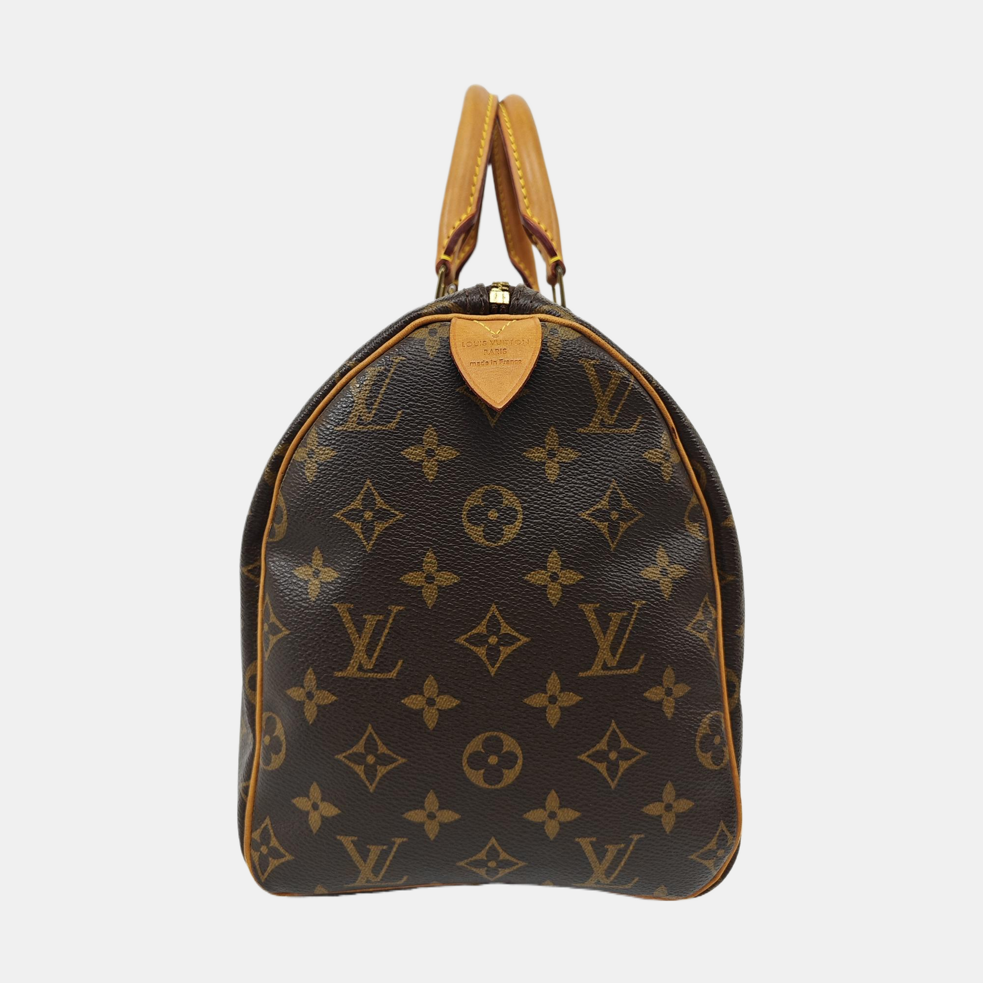 SPEEDY 30 Monogram Coated Canvas Brown