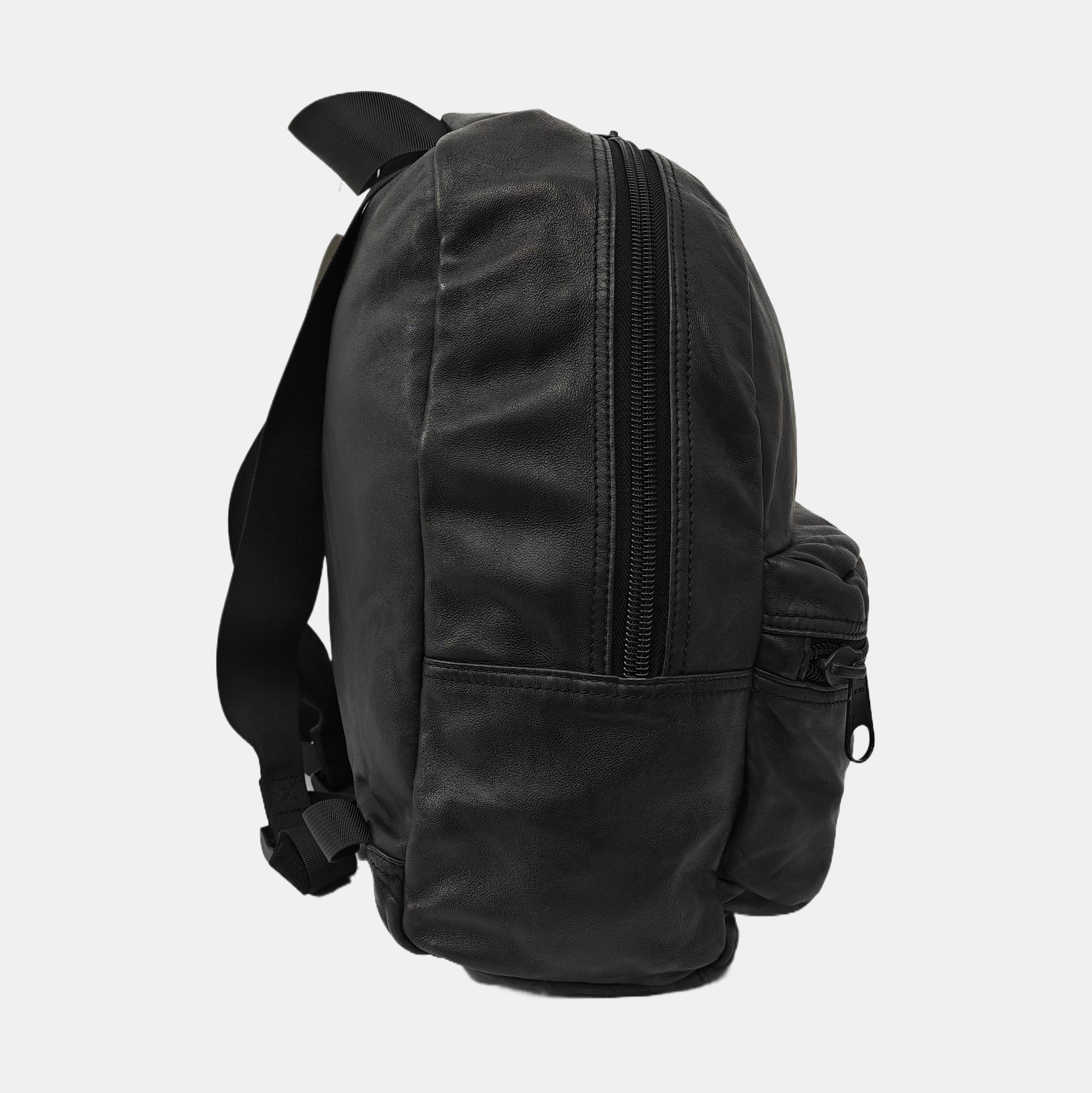 Leather Backpack Black