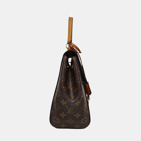 CLUNY MM Monogram Coated Canvas Brown