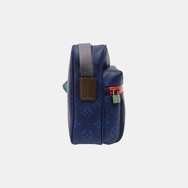 OUTDOOR Monogram Coated Canvas Blue