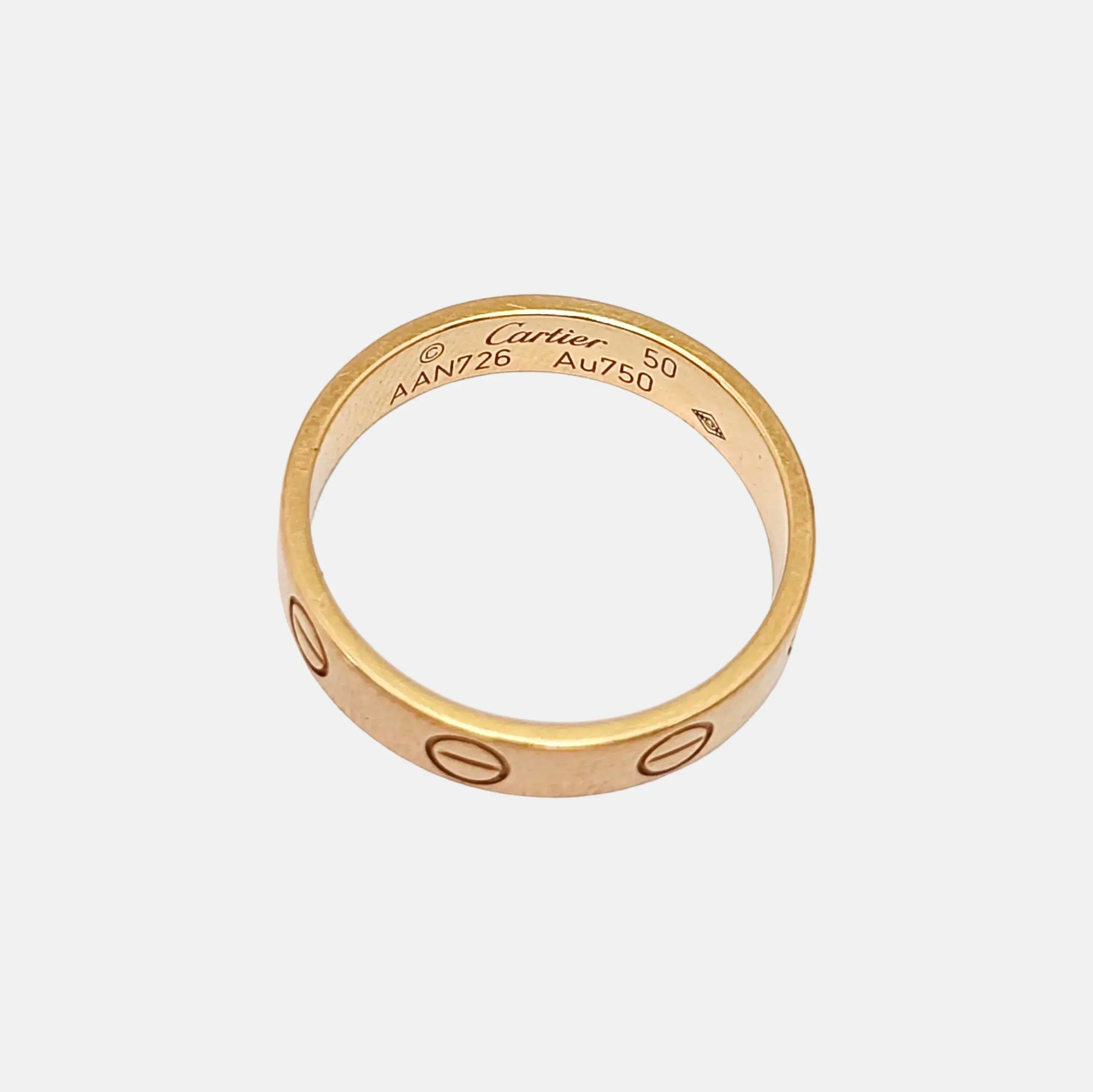 LOVE 18k Rose Gold Ring EU 50