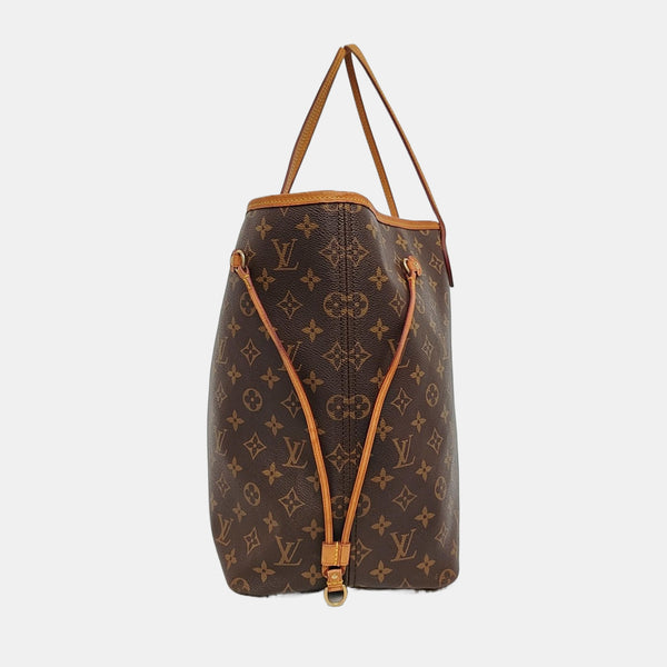 NEVERFULL GM Monogram Coated Canvas Brown