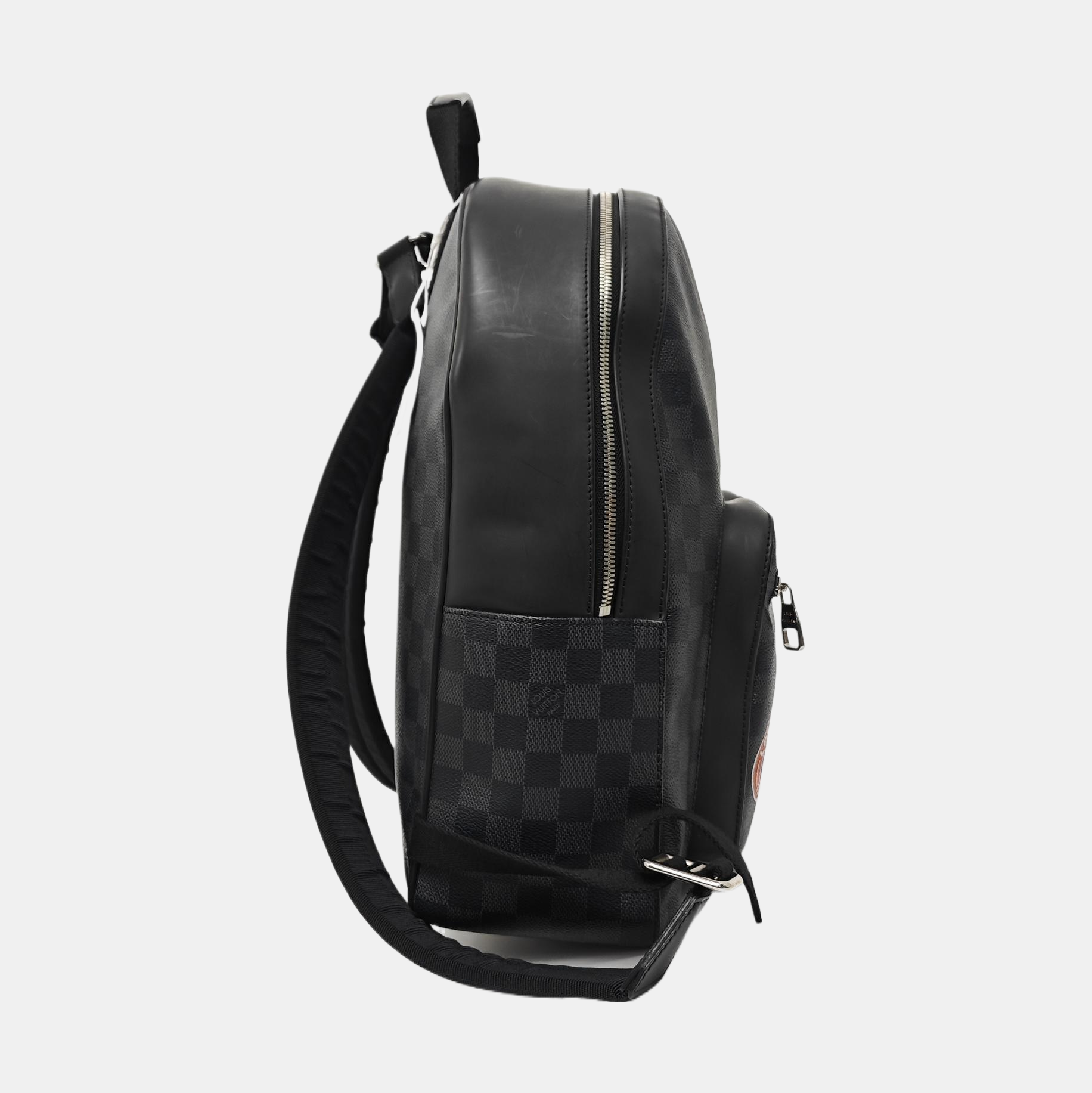 JOSH Damier Graphite Coated Canvas Gray