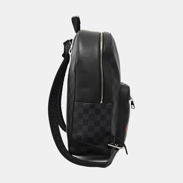 JOSH Damier Graphite Coated Canvas Gray
