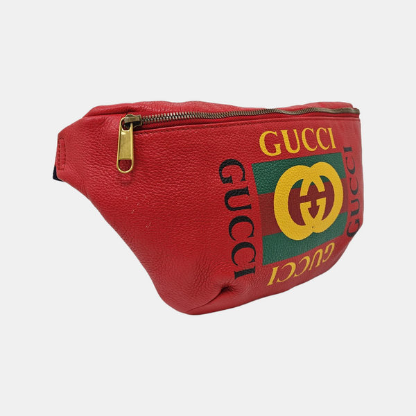 Print Large Calfskin Red