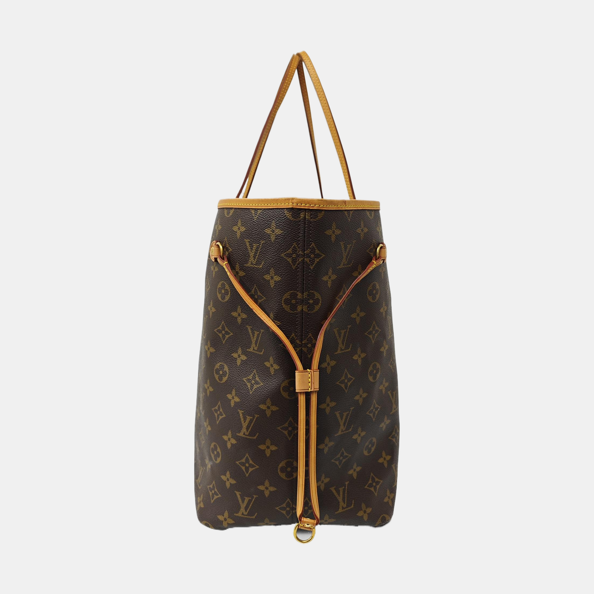 NEVERFULL GM Monogram Coated Canvas Brown
