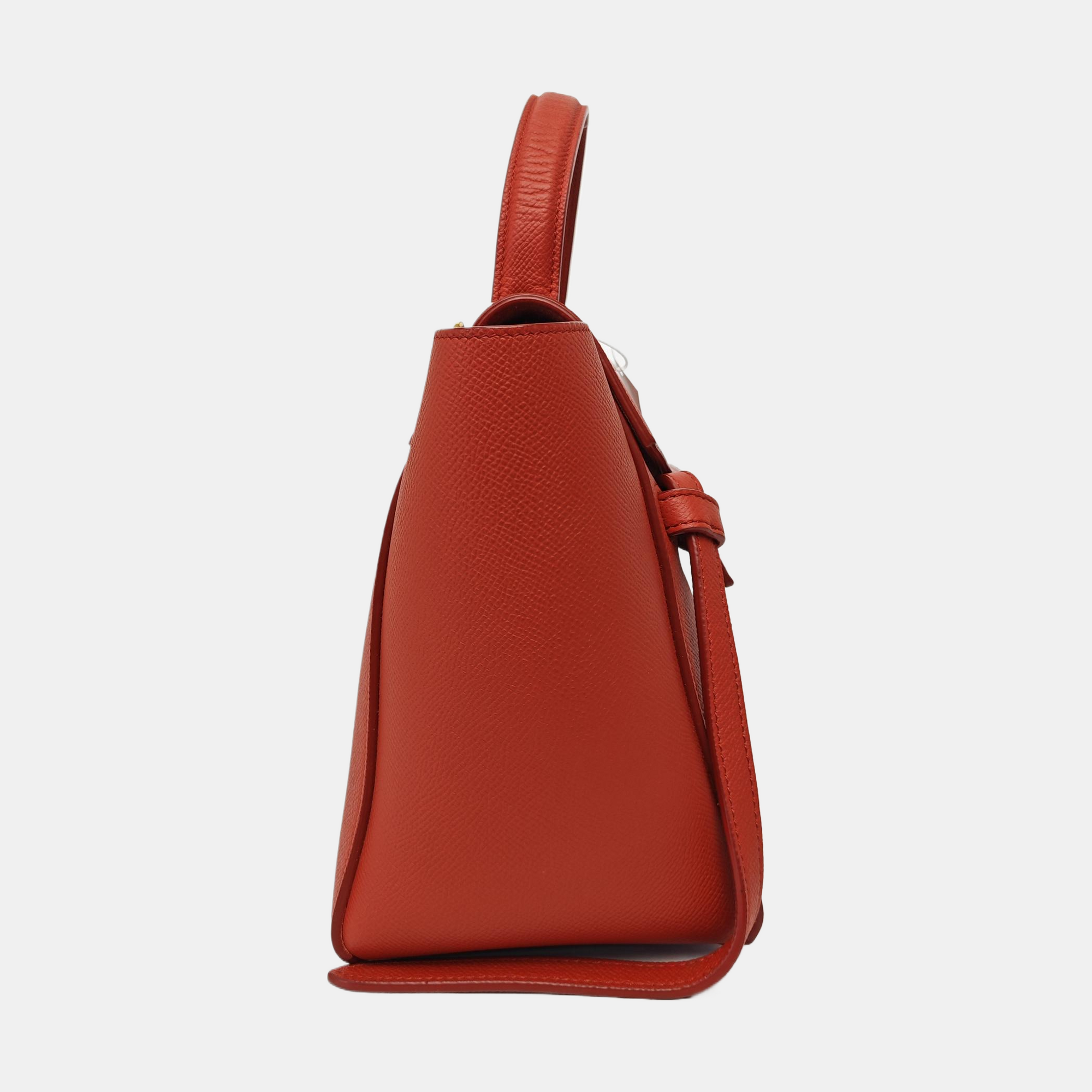 BELT Micro Calfskin Red