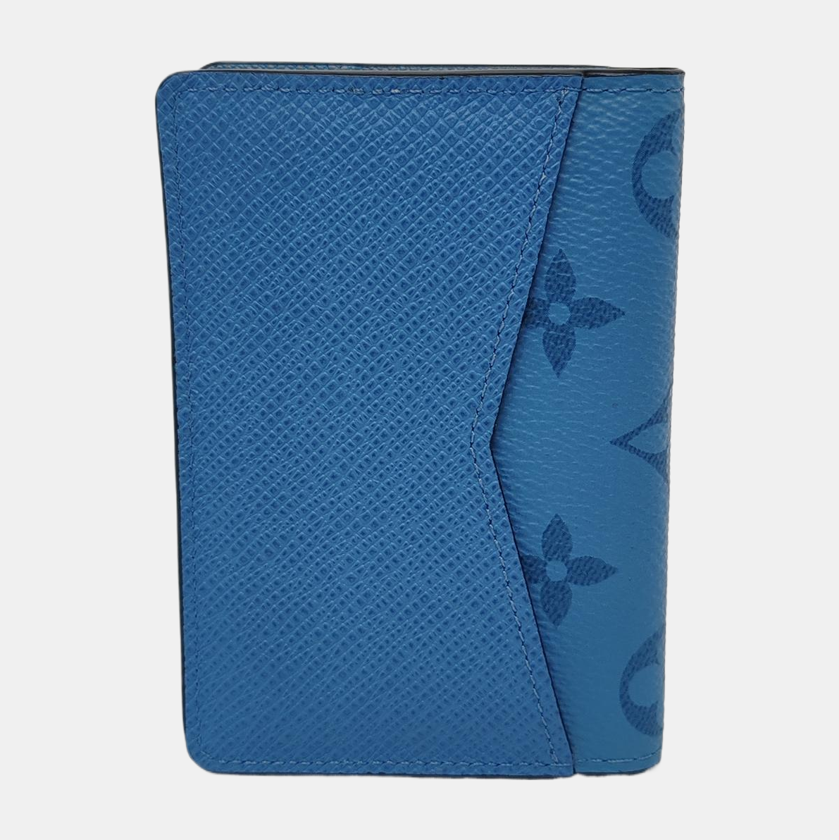 Monogram Coated Canvas Blue Card Holder
