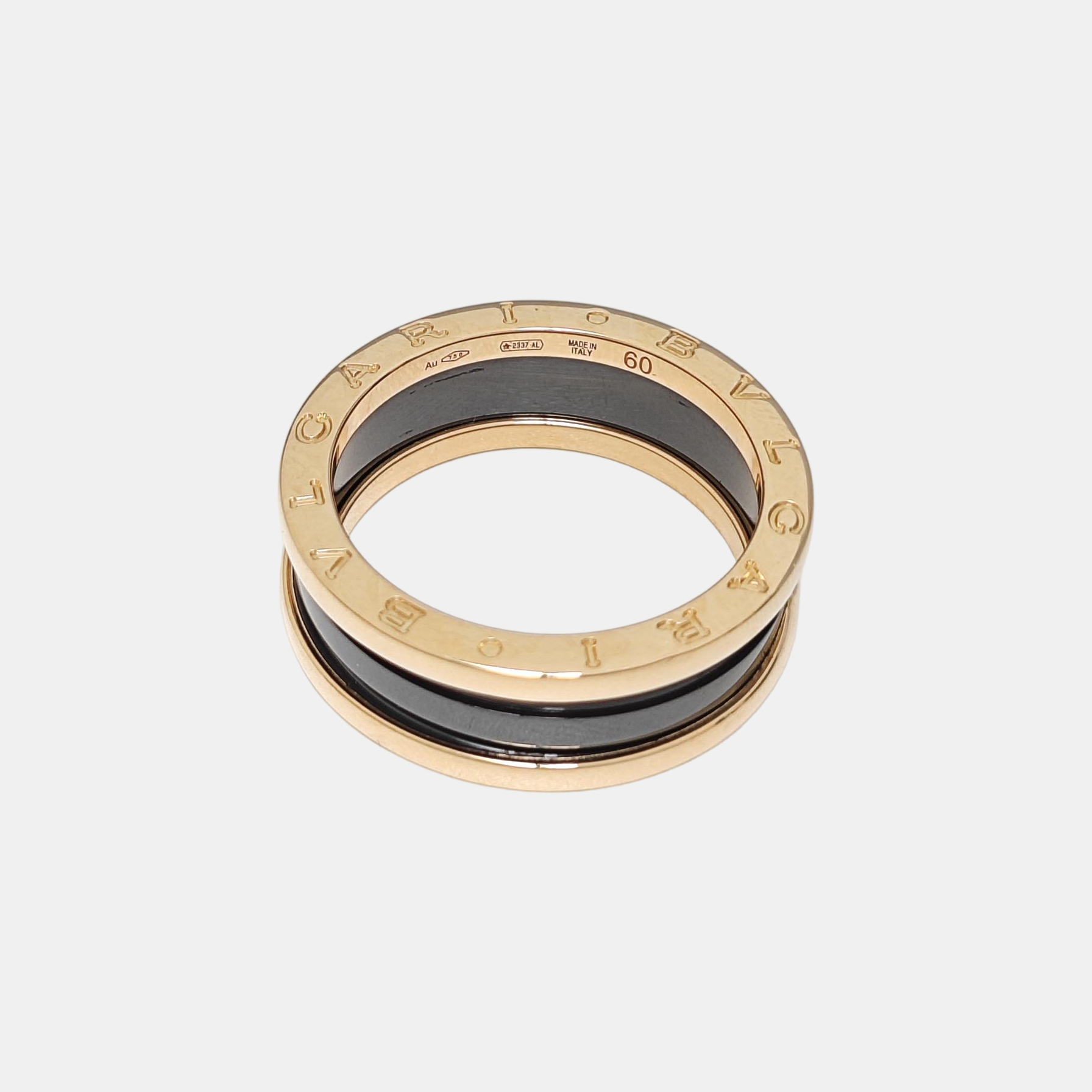B.ZERO1 18k Rose Gold Ring EU 60