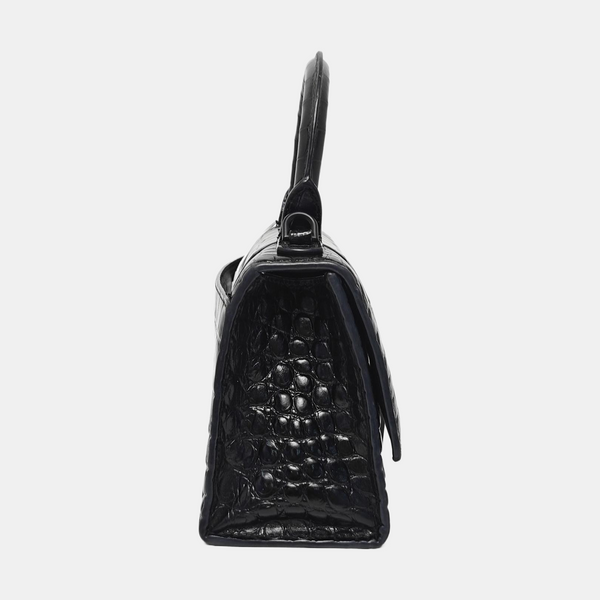 Hourglass Small Calfskin Black
