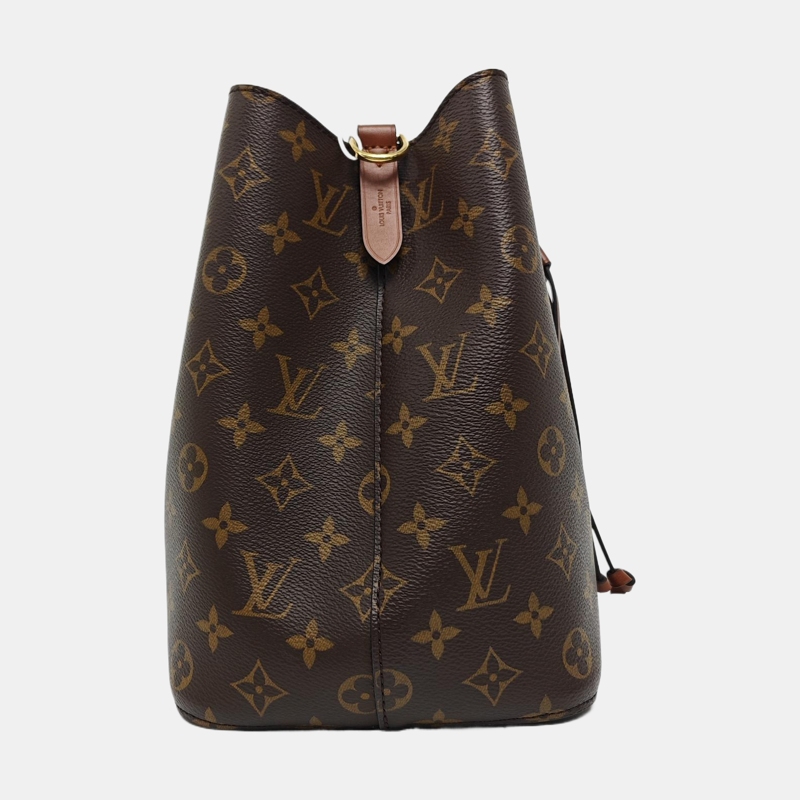 NÉONOÉ MM Monogram Coated Canvas Brown