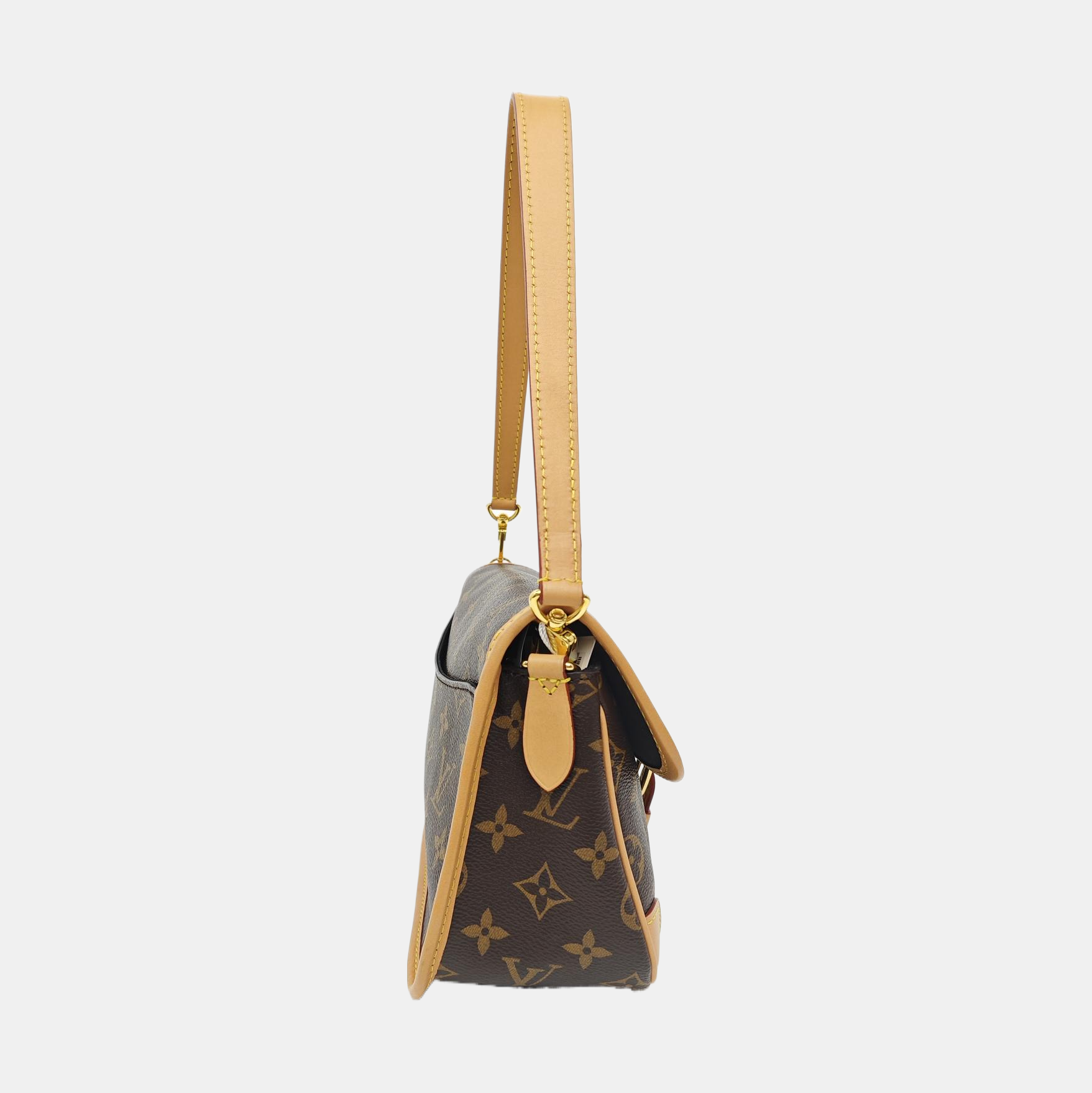 DIANE Monogram Coated Canvas Brown