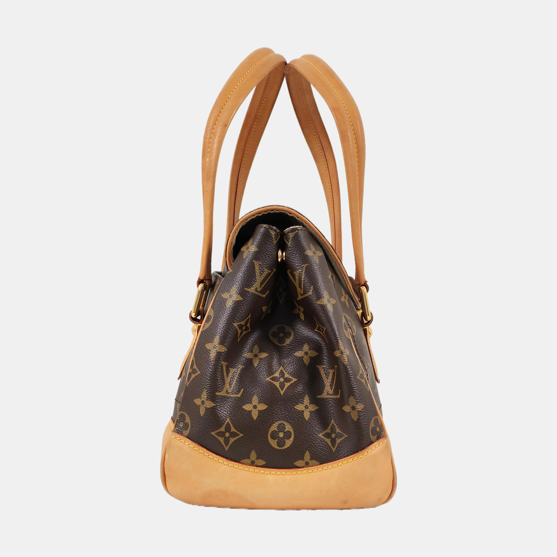 BEVERLY Monogram Coated Canvas Brown