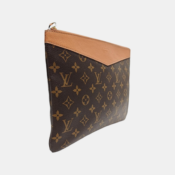 DAILY Monogram Coated Canvas Brown