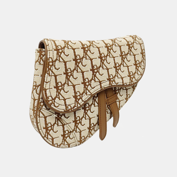Saddle Mini Oblique Canvas Beige