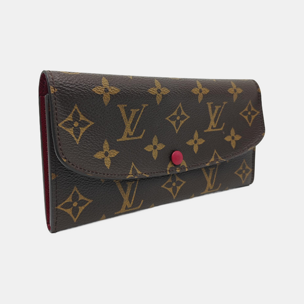 EMILIE Monogram Coated Canvas Brown Wallet