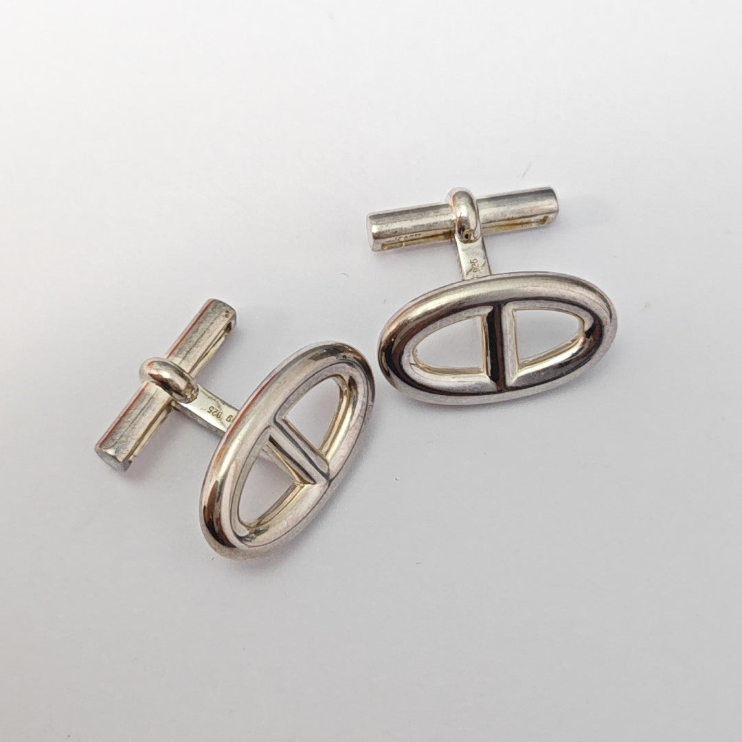 Metal Cufflink Silver