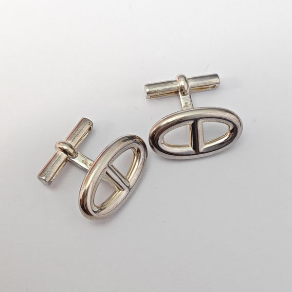 Metal Cufflink Silver