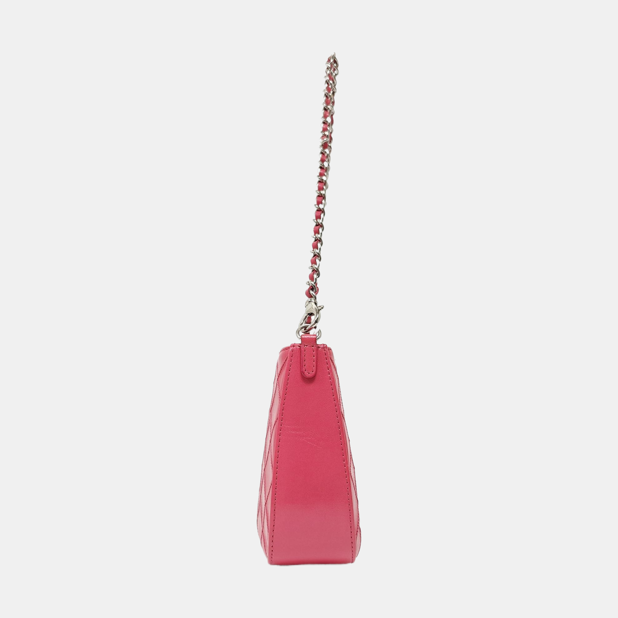 Quilted Lambskin Shoulder Bag Pink