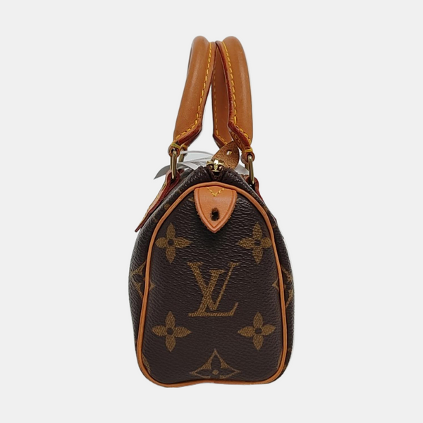 SPEEDY Nano Monogram Coated Canvas Brown