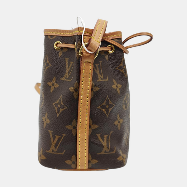 NÉONOÉ Nano Monogram Coated Canvas Brown