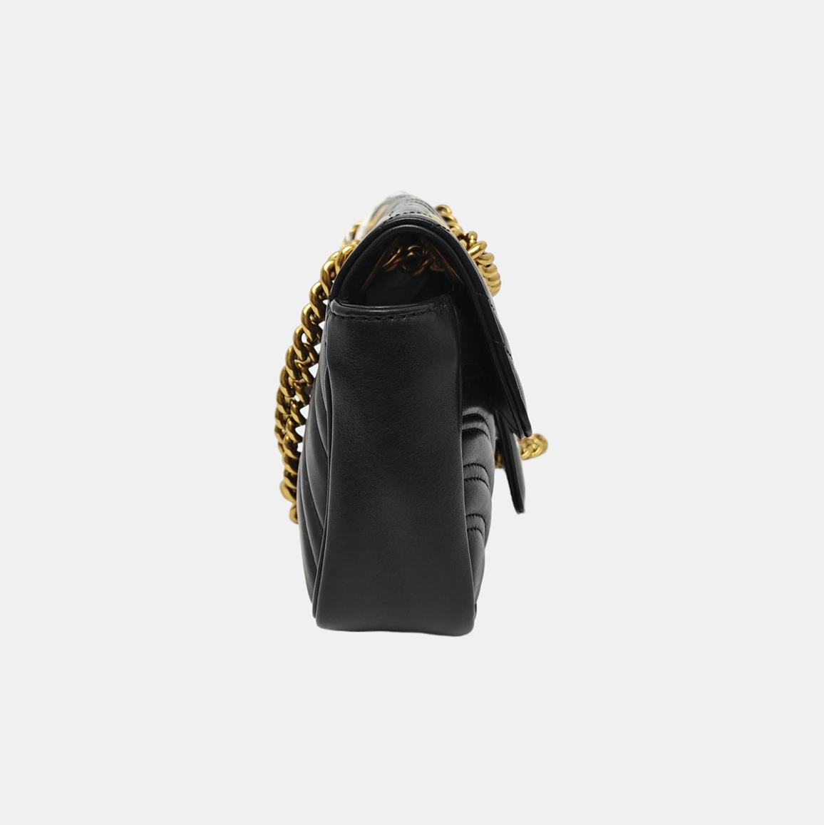 GG Marmont Small Quilted Calfskin Black