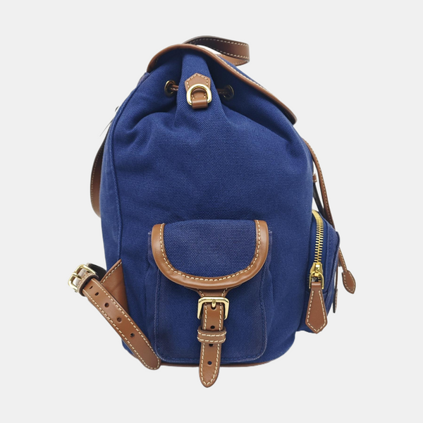 Fabric Backpack Blue