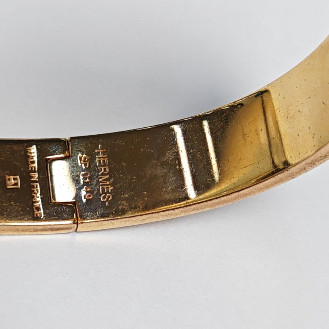 Clic H Metal Rose Gold Bangle