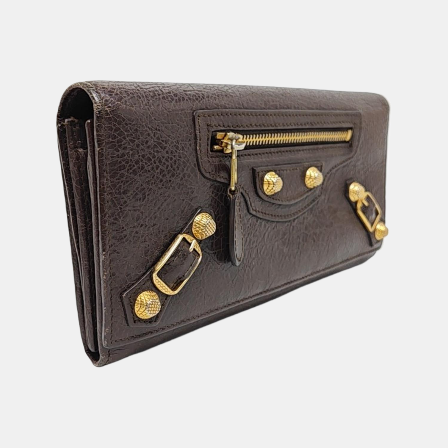 Authenticated pre-owned  Classic City Lambskin Brown Wallet - Wallet at Looply