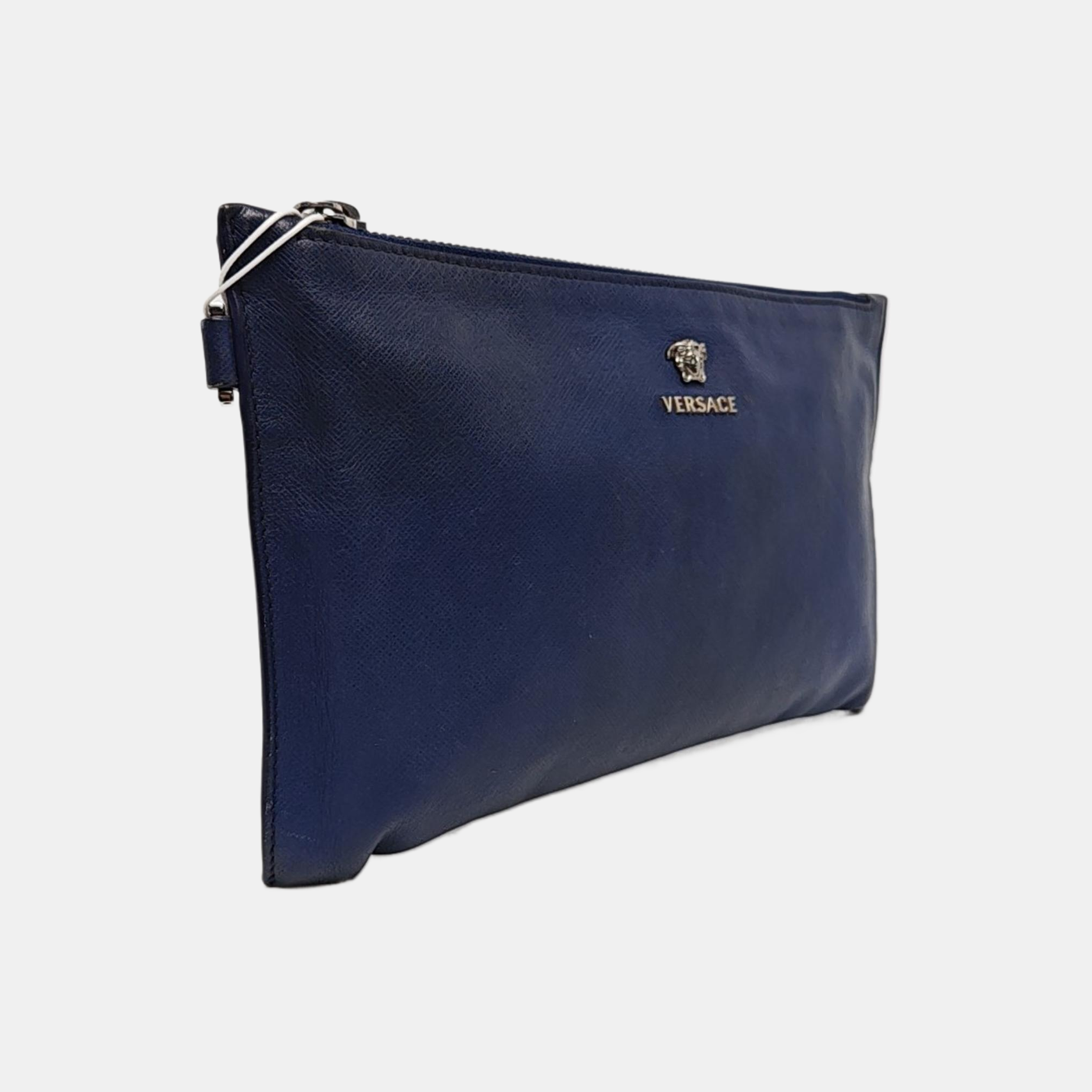 Leather Clutch Blue