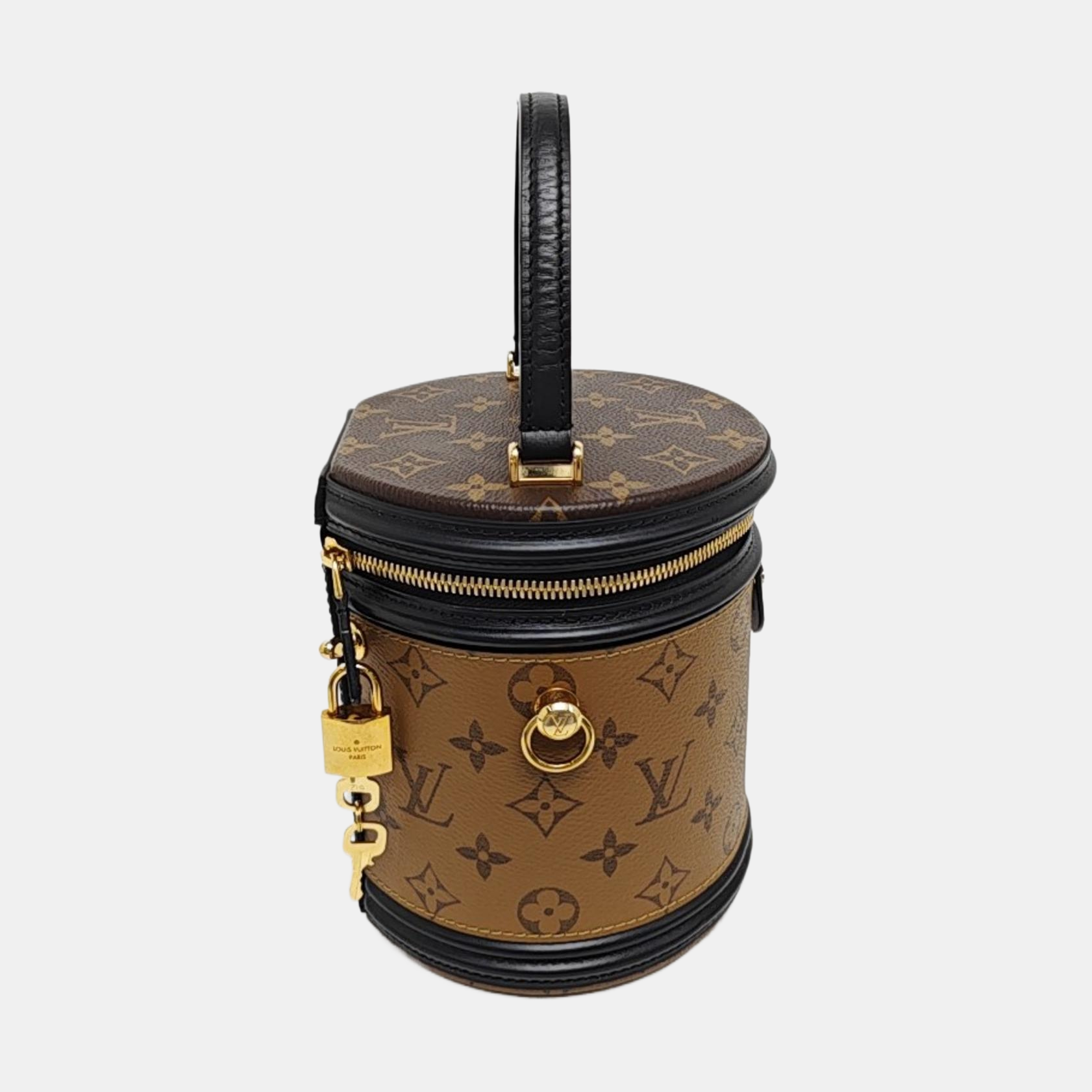 CANNES PM Monogram Coated Canvas Brown