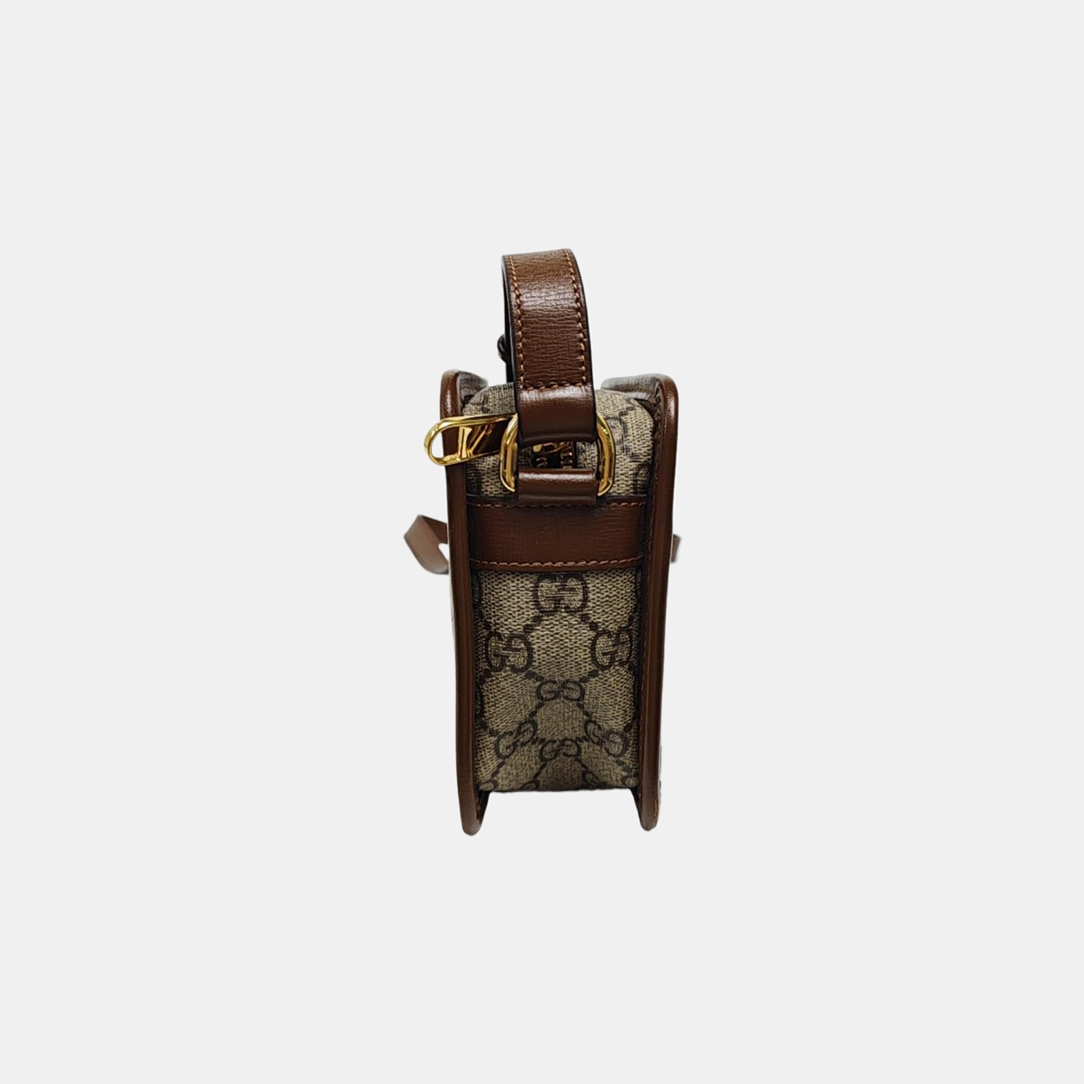 GG Supreme Mini Monogram Coated Canvas Beige