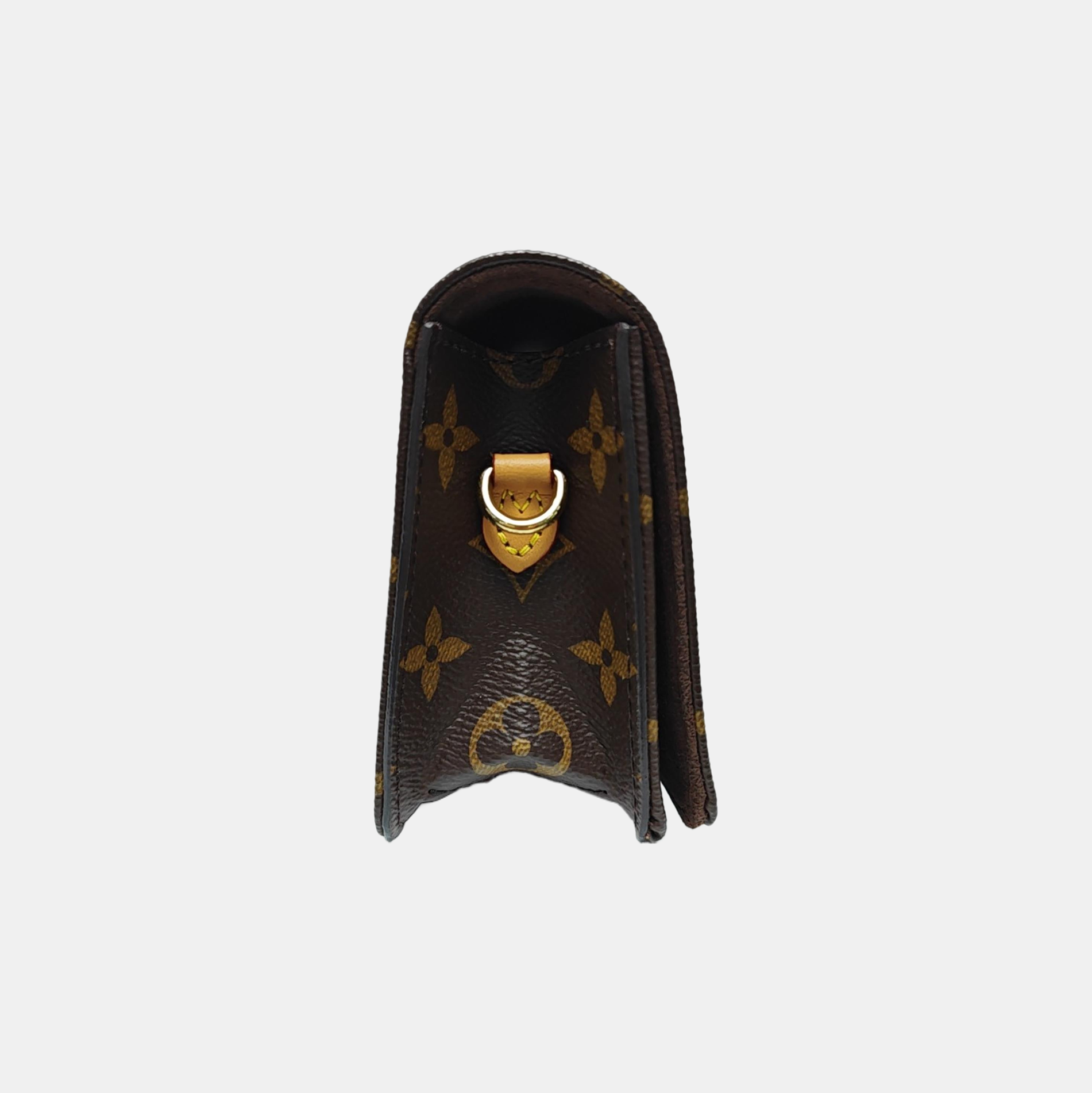 Lily Monogram Coated Canvas Brown
