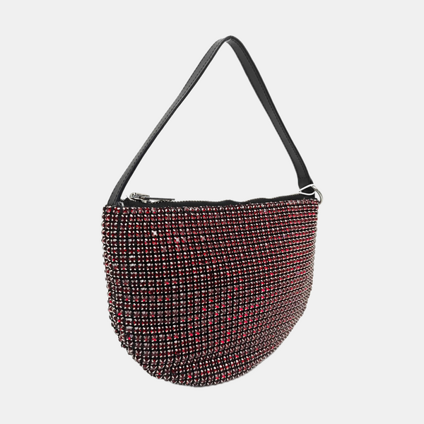 Lab-Grown Diamond Top Handle Bag Red