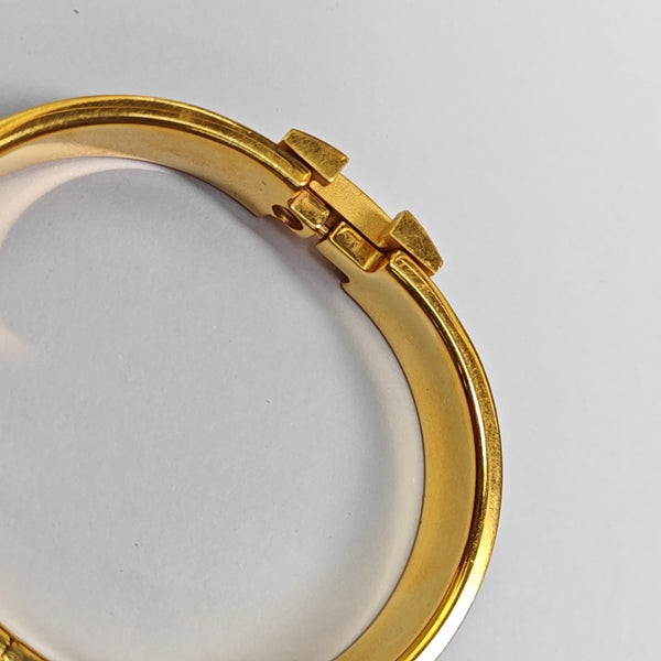 Clic H Metal Gold Bangle