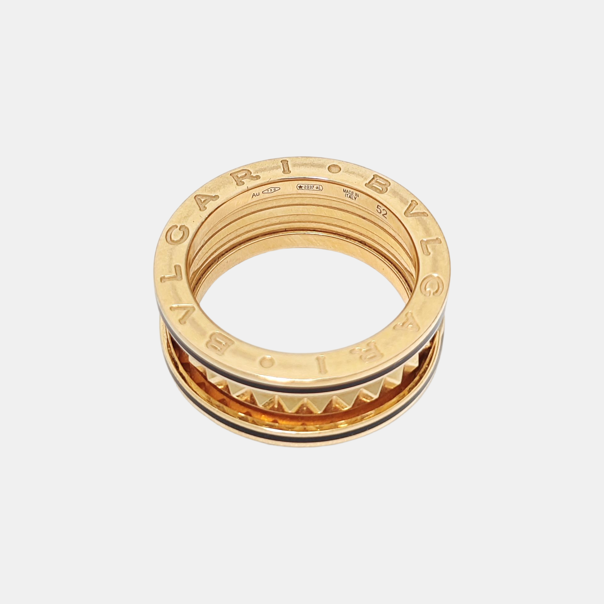 B.ZERO1 18k Rose Gold Ring EU 52