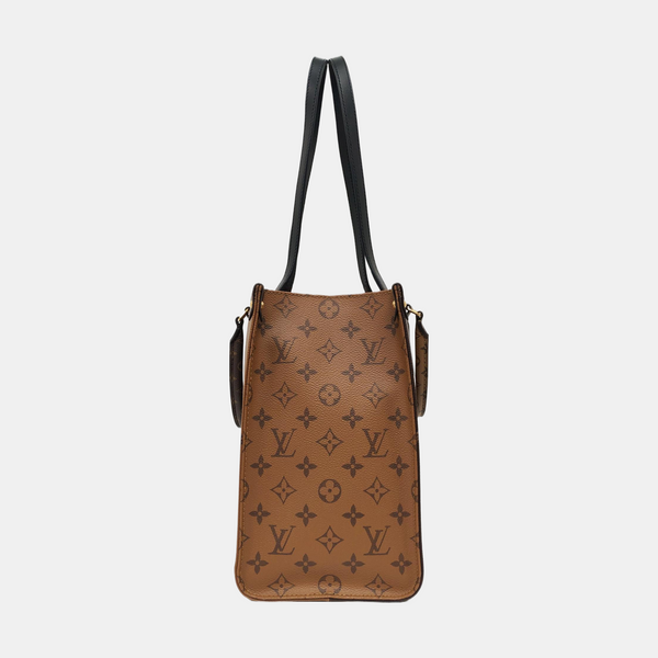 ONTHEGO MM Monogram Coated Canvas Brown