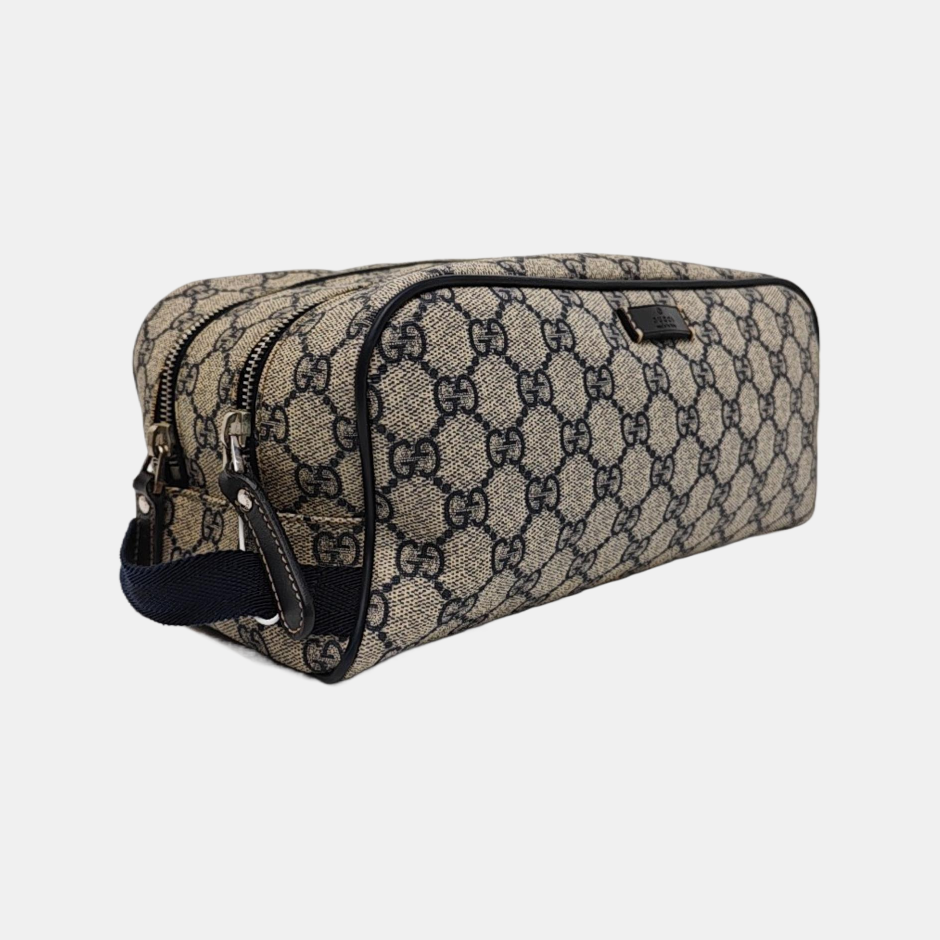 Monogram Coated Canvas Clutch Black