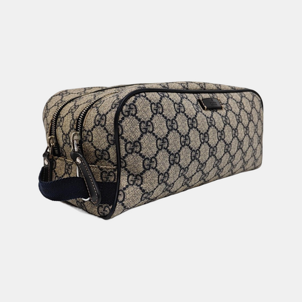 Monogram Coated Canvas Clutch Black